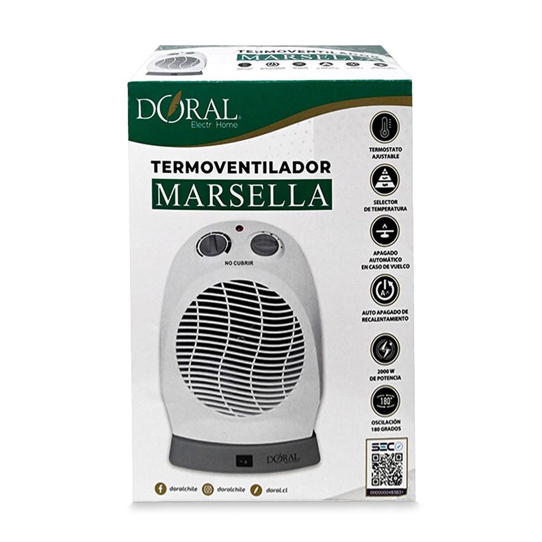 Termoventilador con Rotación Marsella Doral-2