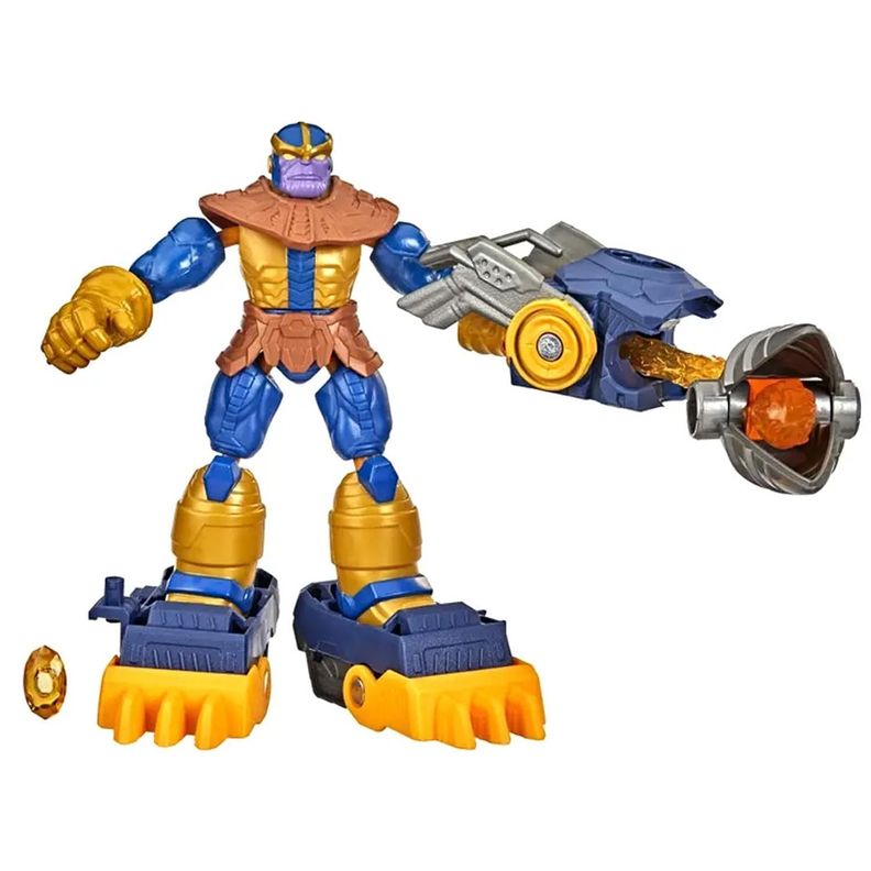 Figura Bend And Flex Thanos Fire Mission F5869 Hasbro Naranjo