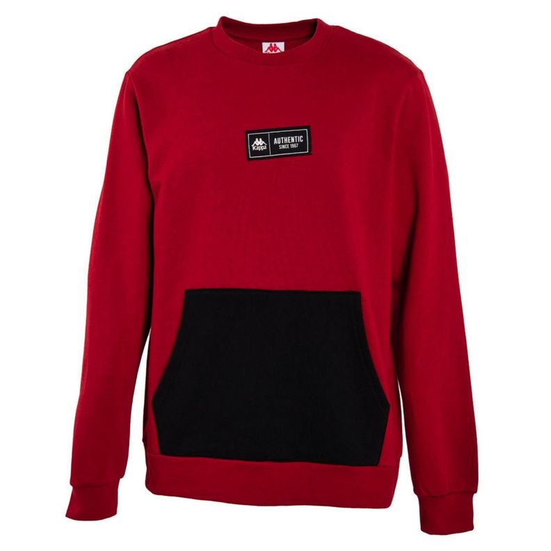Polerón Hombre Kappa Crew Rojo-0