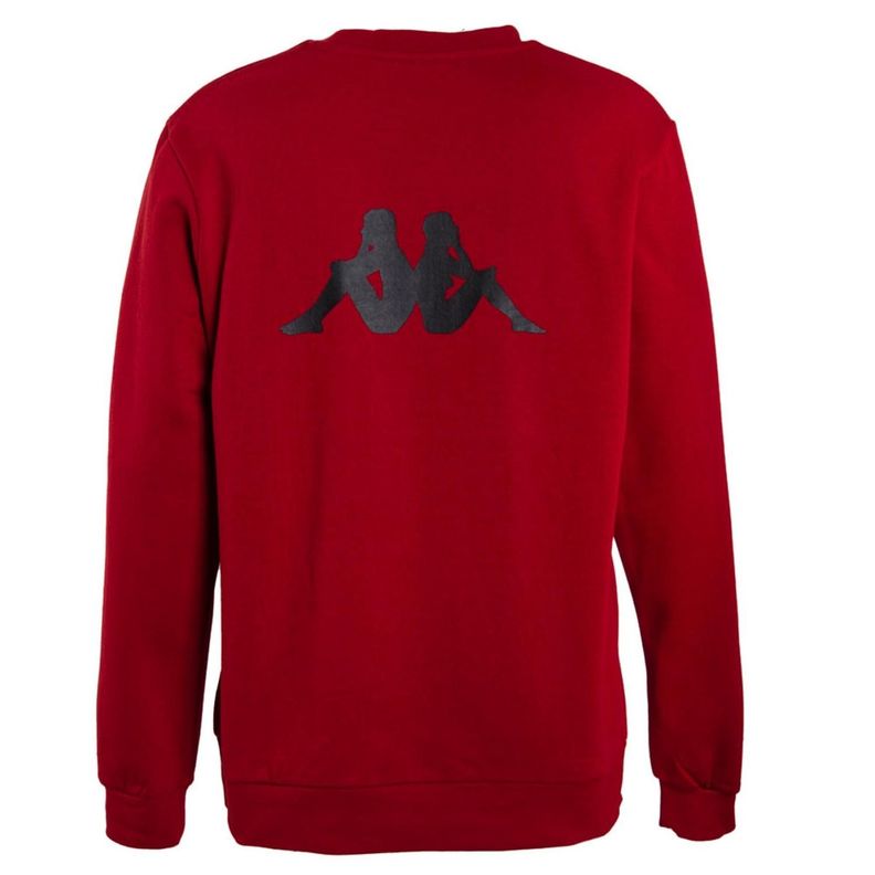 Polerón Hombre Kappa Crew Rojo-2