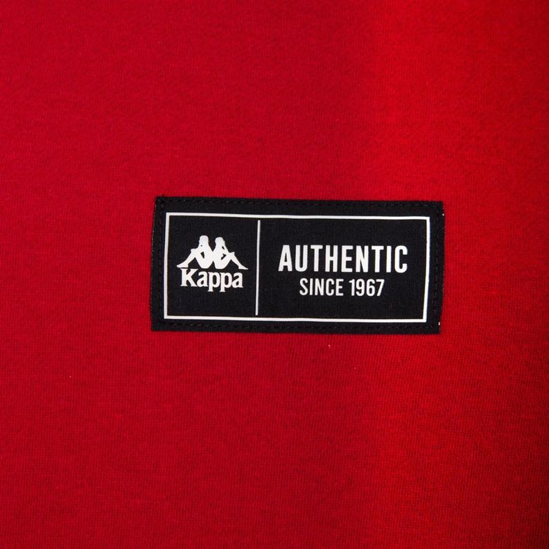 Polerón Hombre Kappa Crew Rojo-3