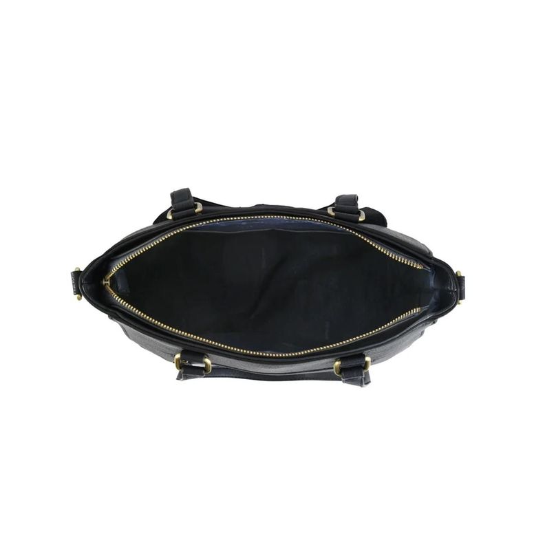 Cartera Dos Asas Mediana Lya Azul Oscuro Amphora-3