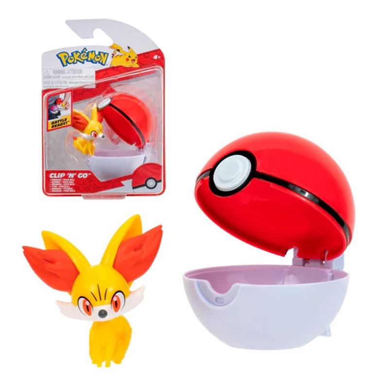 Pokebola Con Figura Pokemon - Fennekin & Pokeball 95057 Rojo 38