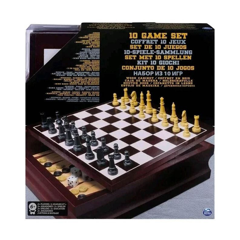Set 10 Juegos de Mesa Familiar 6033153 Cafe