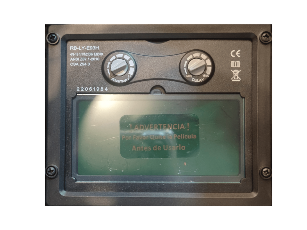 MASCARA DE SOLDAR FOTOSENSIBLE RB-LY93H REDBO-5