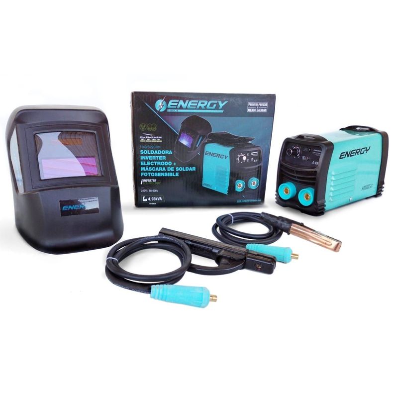 Soldadora Inverter Arco Manual 140amp + Mascara Fotosensible Energy-0