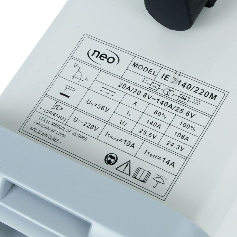 Soldadora Inverter Arco Manual 140amp IE 9140/220M Neo-6