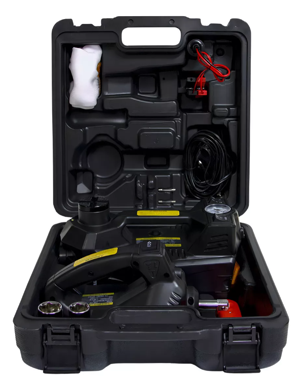 Gata Hidráulica Krafter Kit 3 En 1 Compresor Y Llave Impacto-3