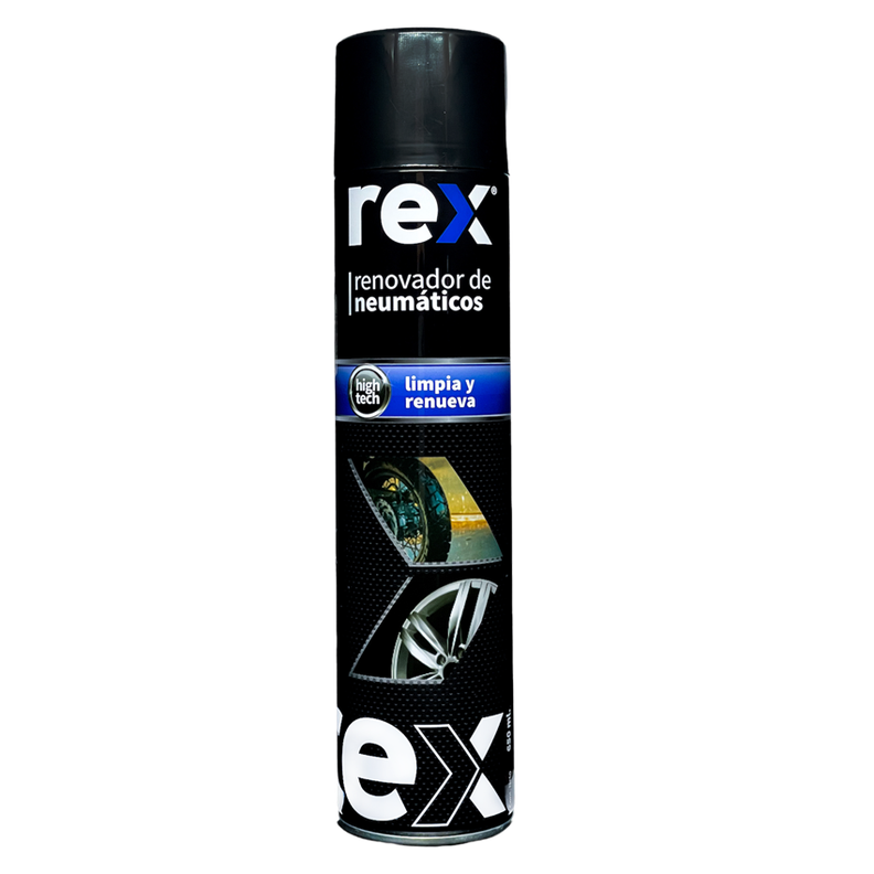 KIT RENOVADOR DE NEUMATICOS + SILICONA AUTOMOTRIZ 400ML REX-1