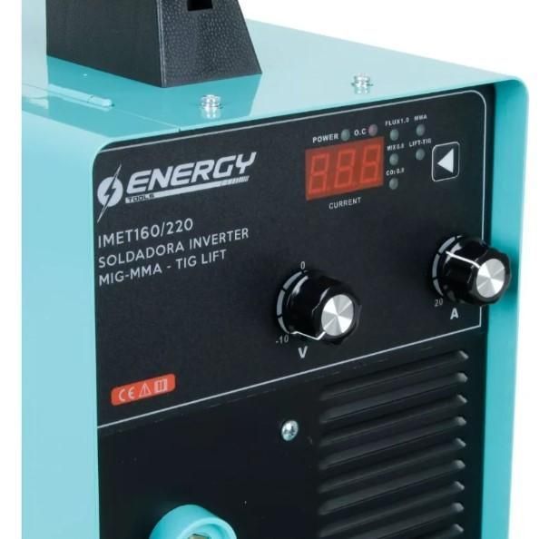 Soldadora 160amp MIG Flux - Arco Manual -TIG LIFT IMET 160/220 ENERGY-2