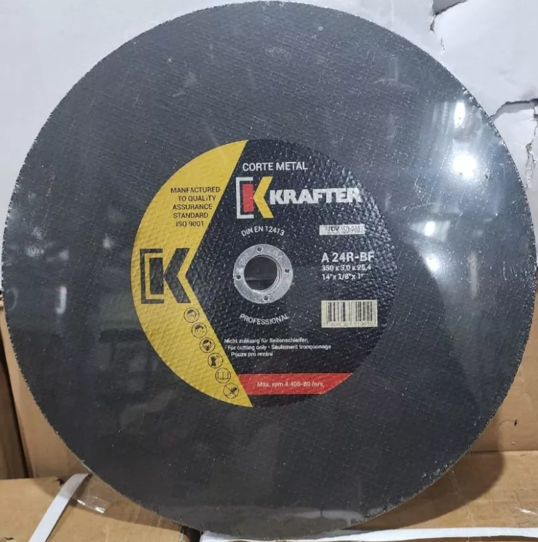 Discos Corte Tronzadora 350mm 14' Krafter Pack 5 Unidades-1