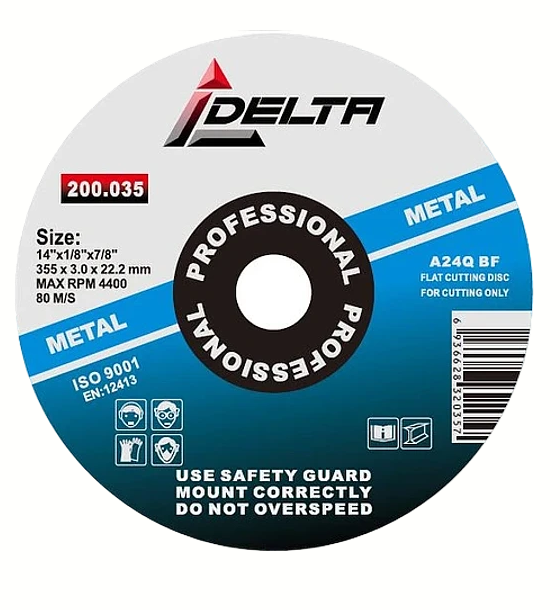 Discos Corte Tronzadora 355mm 14' Delta Pack 5 Unidades-0