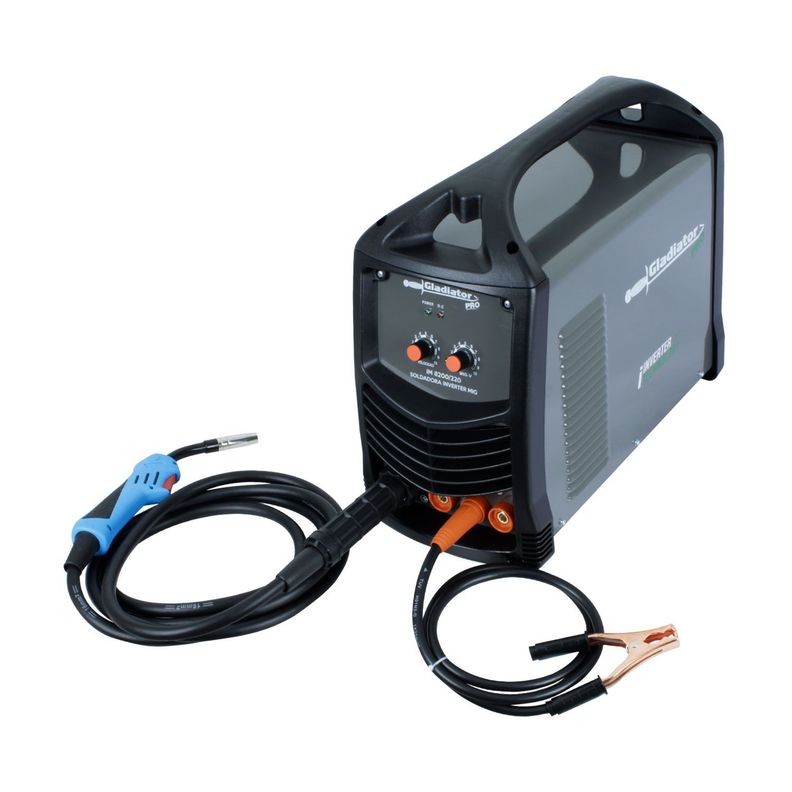 Soldadora Inverter 200amp MIG Con O Sin Gas Gladiator IM 8200-0