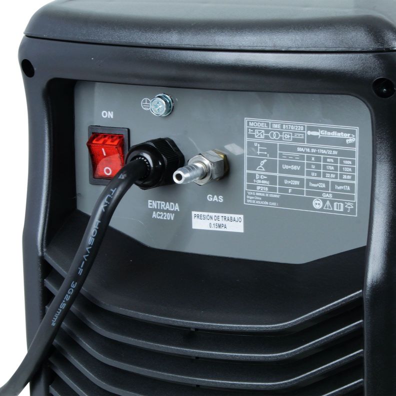Soldadora Inverter 170amp MIG Con Gas - Arco Manual Gladiator IME 8170-4