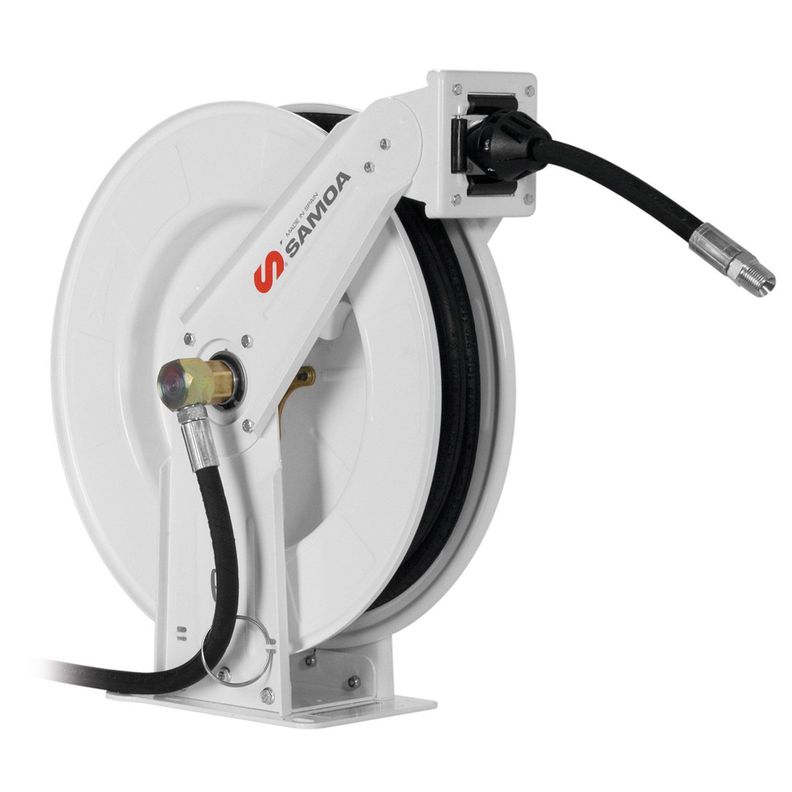 ENROLLADOR MANGUERA 1/4" ABIERTO 10M GRASA SAMOA 501300-0