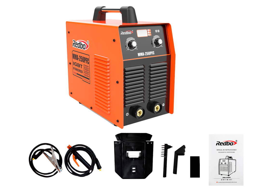 Soldadora Inverter Profesional REDBO MMA-250PFC-4