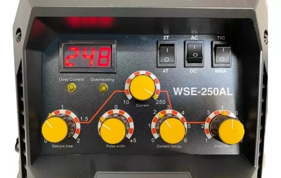 SOLDADORA INVERTER PROFESIONAL TIG ACDC 250AMP ALUMINIO INKO WSE-250AL-3