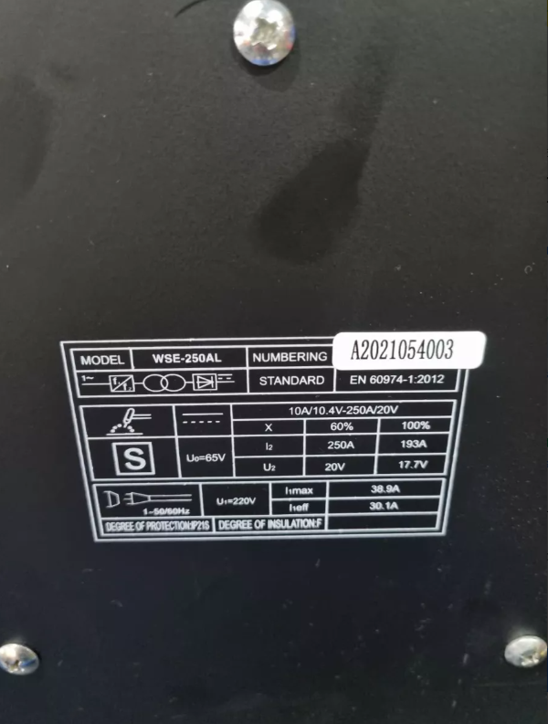 SOLDADORA INVERTER PROFESIONAL TIG ACDC 250AMP ALUMINIO INKO WSE-250AL-5