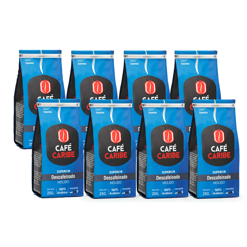 Cafe Caribe Descafeinado Superior Origen Colombia Molido 2 Kilos