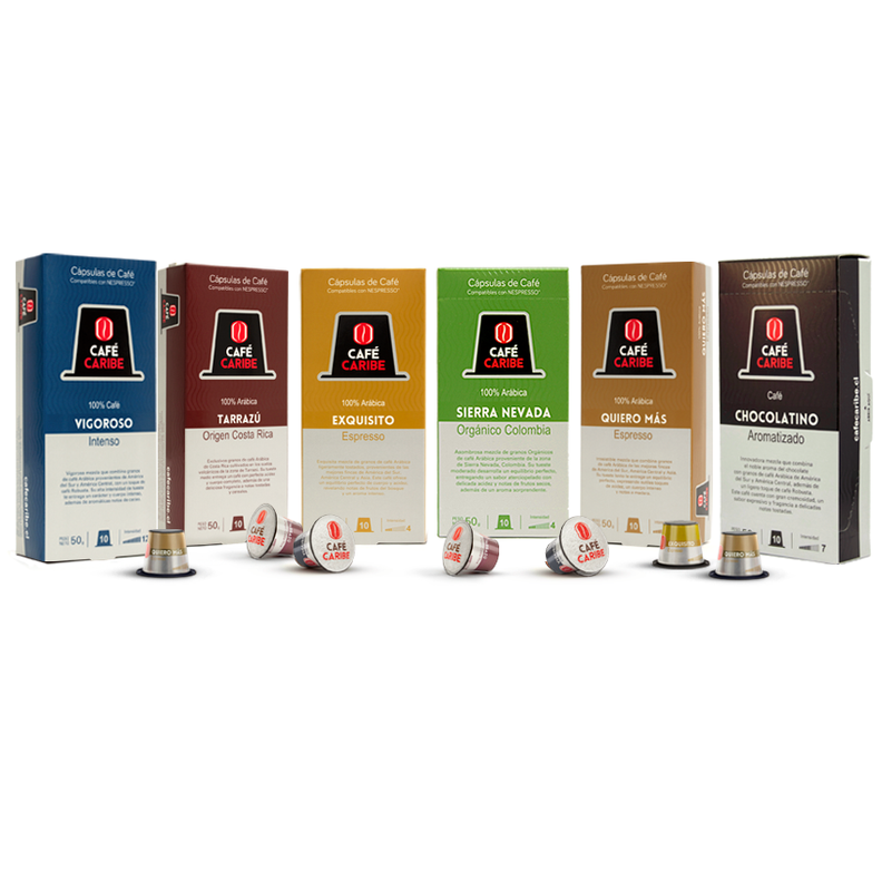 60 cápsulas de café Mix Premium con Cafeína-0