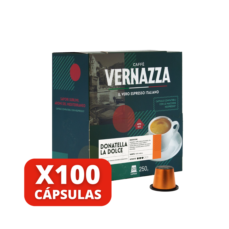 Caffè Vernazza Donatella La Dolce - 100 Cápsulas-0