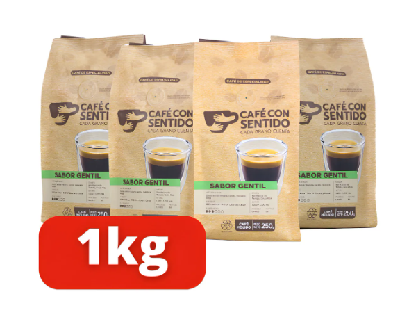 Cafe con Sentido Sabor Gentil 1 kilo molido