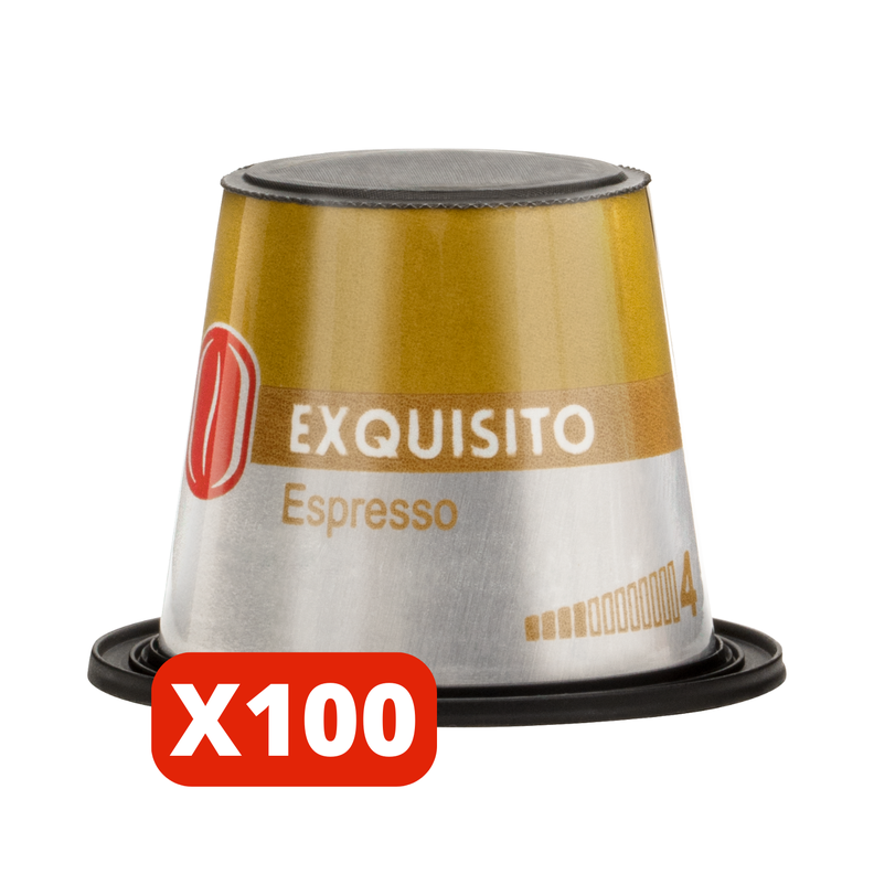 Café Exquisito Espresso 100 cápsulas compatibles-0