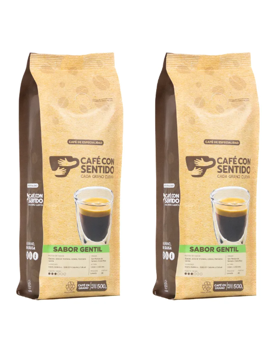 Cafe con Sentido Sabor Gentil 1 kilo en grano