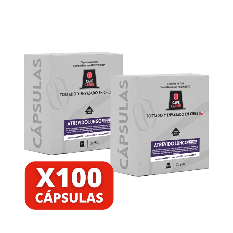 Café Atrevido Lungo 100 cápsulas compatibles-2