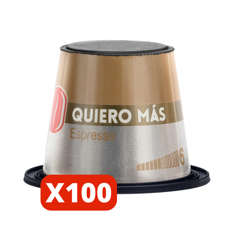 Café Quiero Más Espresso 100 cápsulas compatibles-0