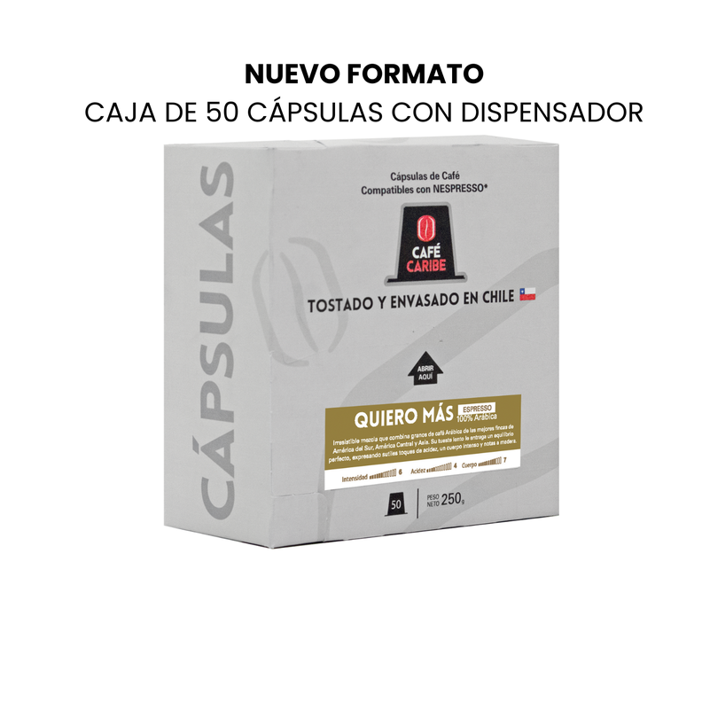 Café Quiero Más Espresso 100 cápsulas compatibles-2