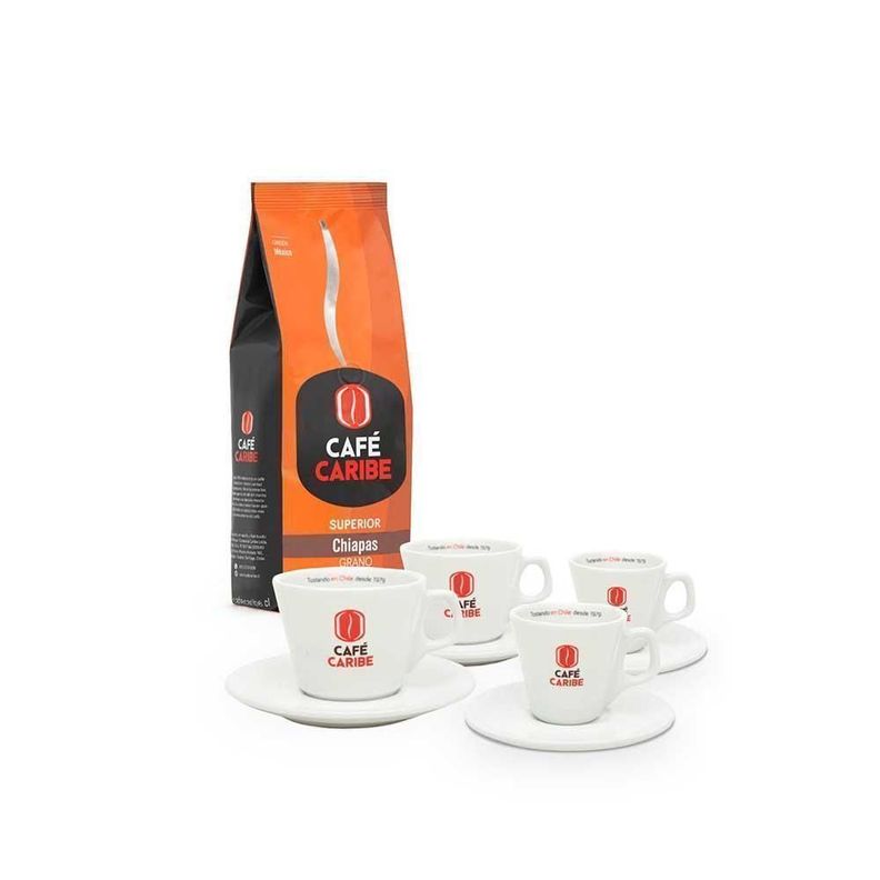 Café en Grano Chiapas + 4 Tazas-0