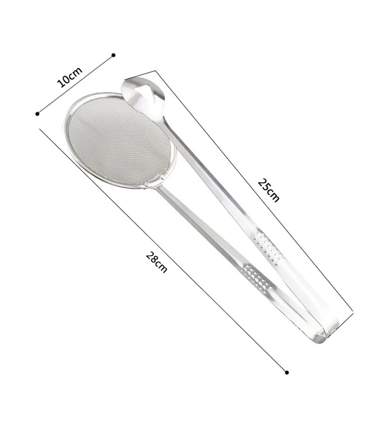 Pinza Tamiz Acero Inoxidable Colador Cocina Cuchar-1