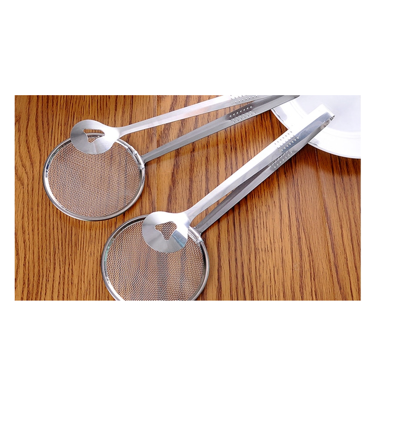 Pinza Tamiz Acero Inoxidable Colador Cocina Cuchar-2