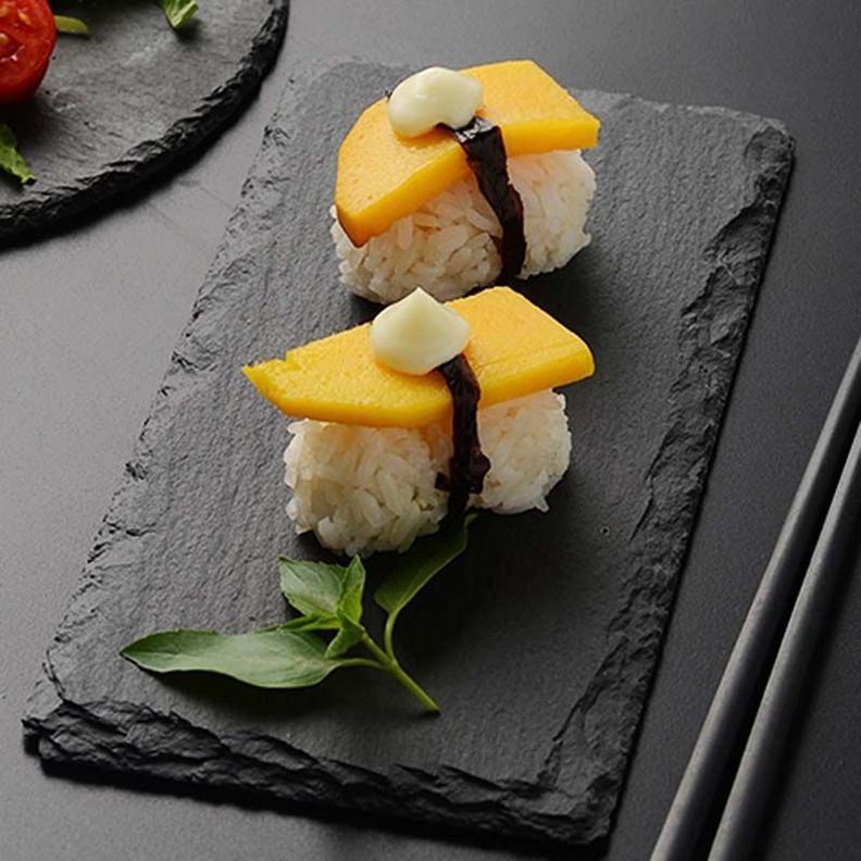 Plato Natural Plancha Piedra Emplatado Bandeja 30x10cm-5