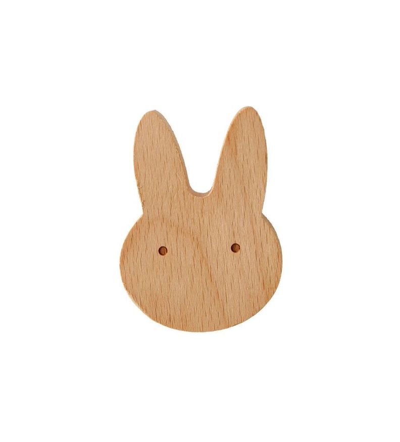 Gancho Sujetador Colgador Percha Pared Madera Niño Animales perchero-0