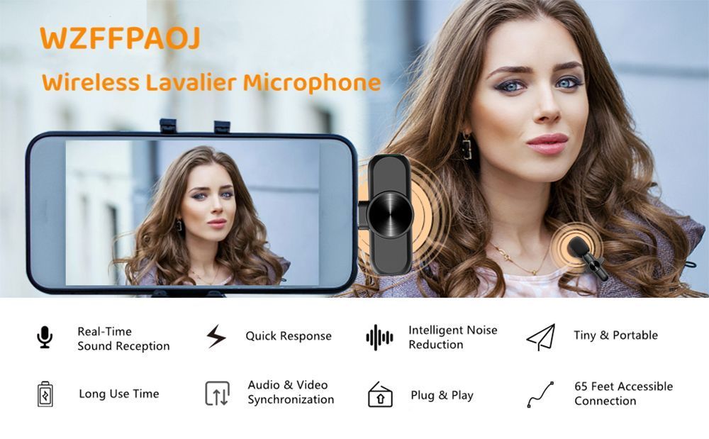 Micrófono Lavalier Solapa Inalámbrico Type C-4