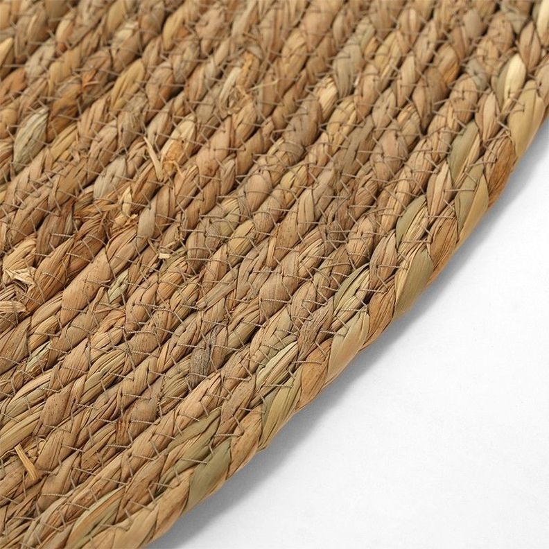 Alfombra Ovalada 120x80 Yute Natural Tejido Interior Exter-5