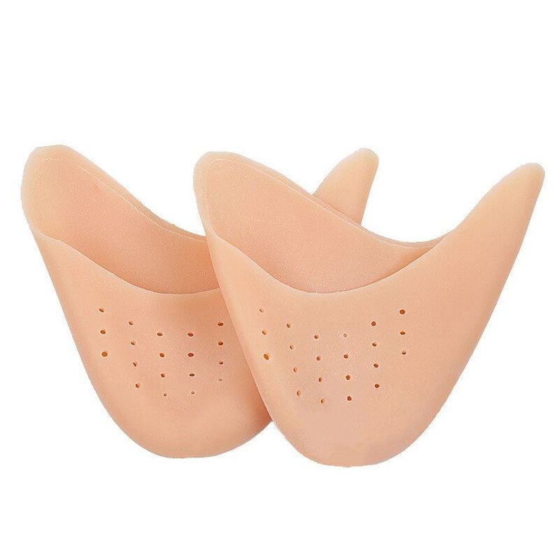 2 Pcs Protector Silicona Punta De Pie Dedos, Tacones Zapatos-0