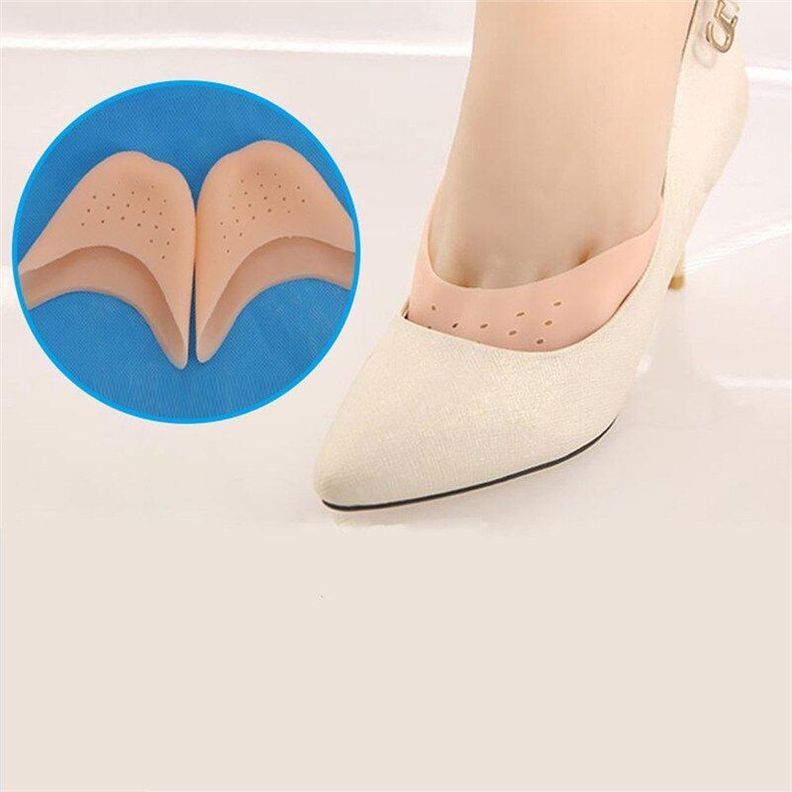 2 Pcs Protector Silicona Punta De Pie Dedos, Tacones Zapatos-2