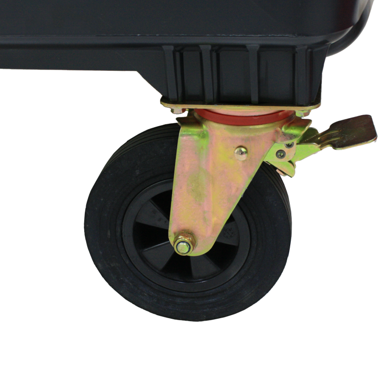 Basurero Contenedor Basura 1100 lts negro QRubber-1