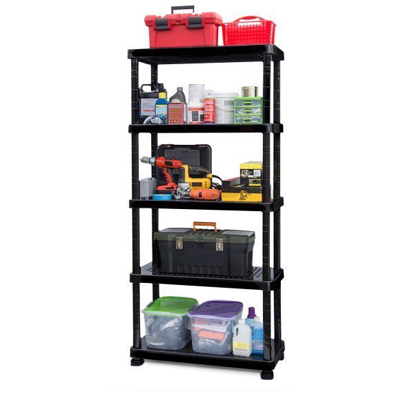 Estantería Modular 5 Niveles Superforte Negro MQ QRubber-3