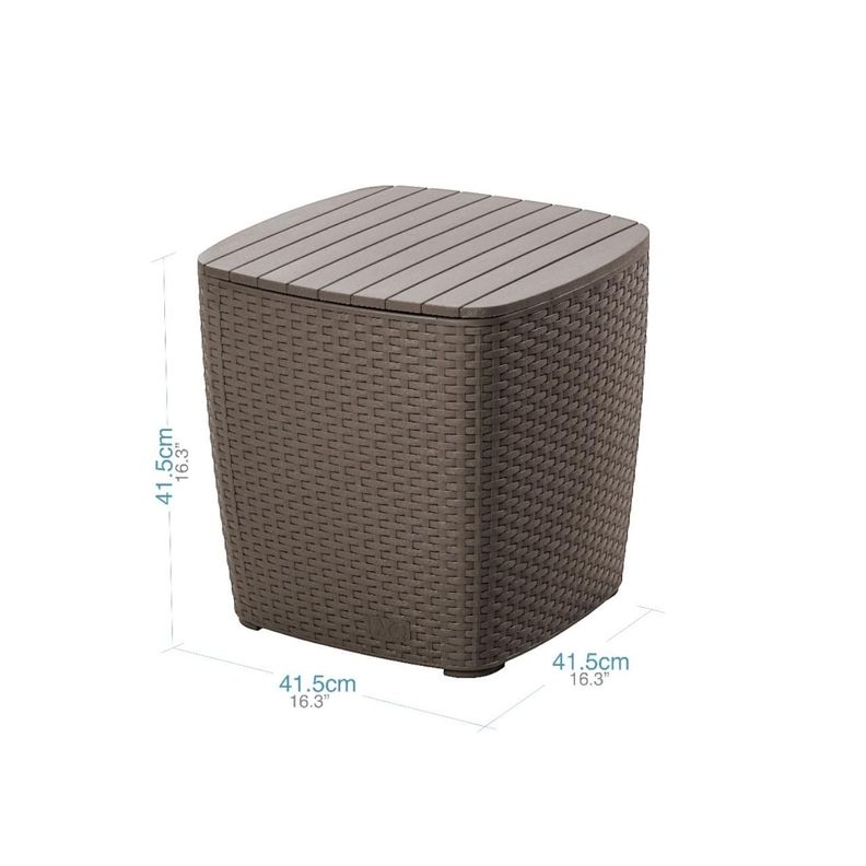 Juego Terraza Capri Mocca tipo Rattán MQ QRubber-6