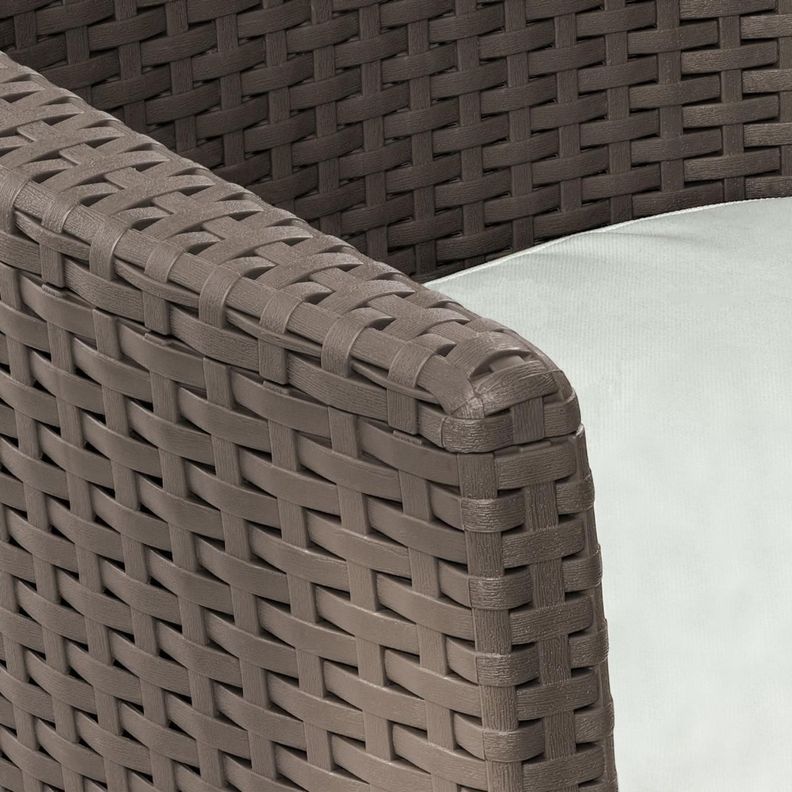 Juego Terraza Capri Mocca tipo Rattán MQ QRubber-7