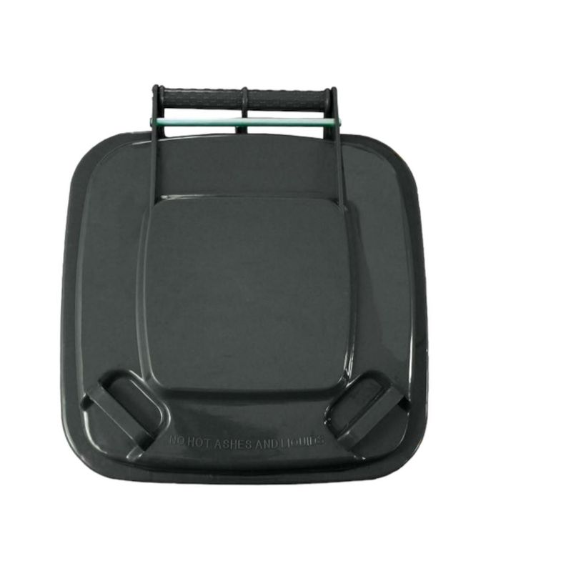 Basurero Contenedor Basura 240 lts. gris QRubber-2