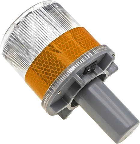 Baliza destellante solar led color amarillo QRubber-1