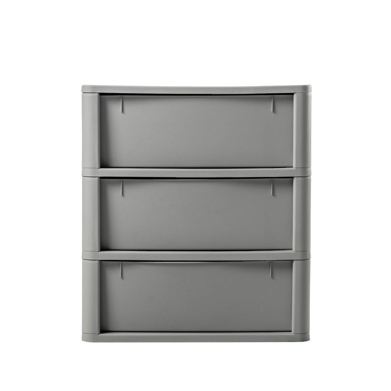 Cómoda Cajonera Crochet 3 Niveles Gris MQ - QRubber-9