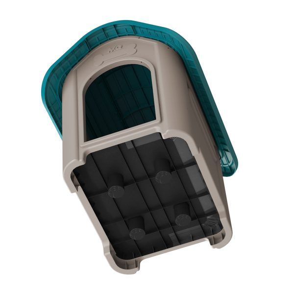 Casa Mascotas Perro Raza Grande Turquesa MQ QRubber-4