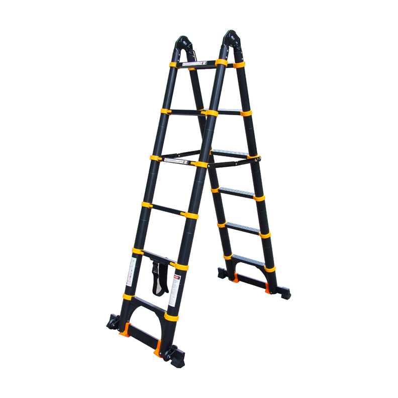 Escalera Aluminio Telescópica Multiuso Retráctil 3,8 QRubber-1
