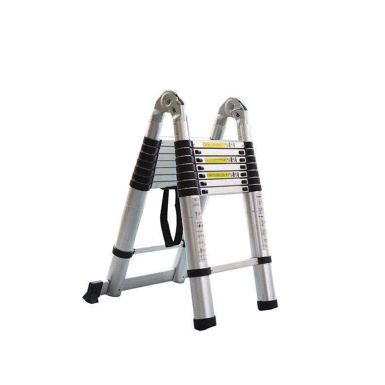 Escalera Aluminio Telescópica Multiuso 4,4 Mts. QRubber-0